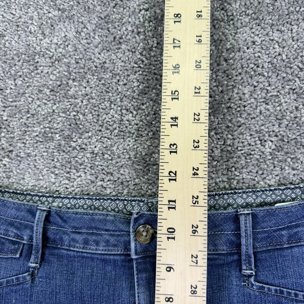 Lee Shorts Womens 10 Blue Denim Chino Natural Fit Stretch Bermuda Casual Summer